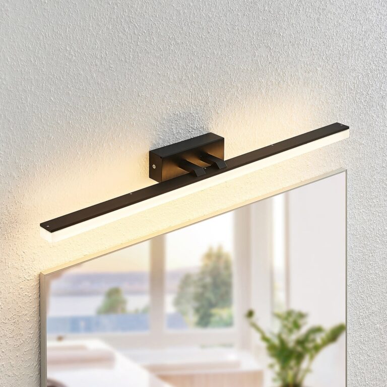 Lisana LED Væglampe IP44 L75 Black Lucande - Badeværelse - Moderne - Metal - Med én lyskilde
