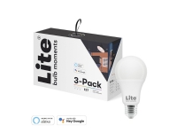 Lite Bulb Moments A60 RGB 2700-6500K E27 9W Hvid og farve atmosfære 3 pakke