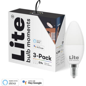 Lite bulb moments E14 kertepære, 2700K-6500K, 5W, 3-pak