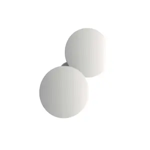 Lodes - Puzzle LED-væg-/loftlampe, hvid, 2700K, Ø 11,5 cm