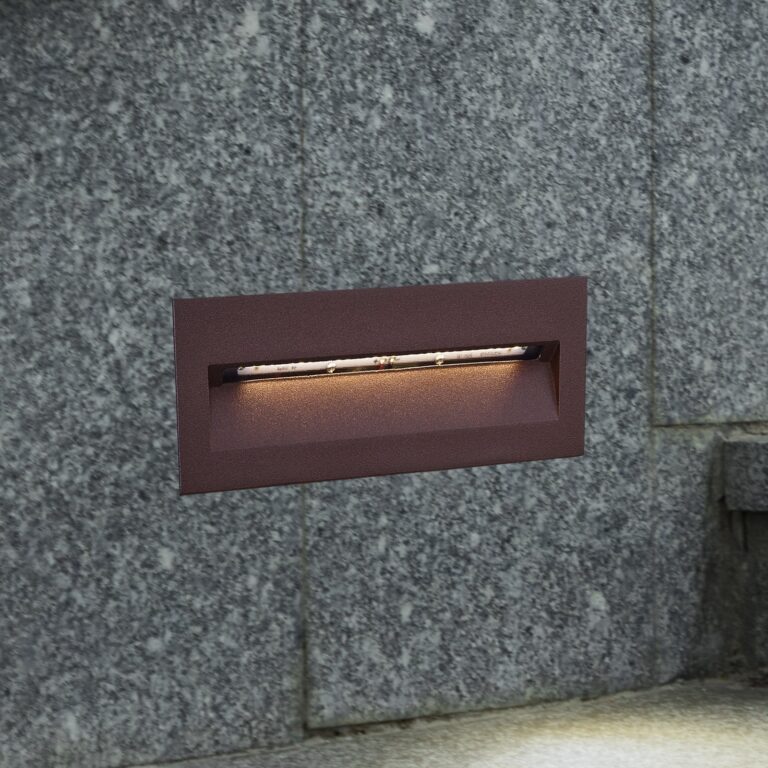 Loya LED Indbygnings Væglampe 23x8 IP54 Rust Lucande - Terrasse - Moderne - Aluminium - Kantet
