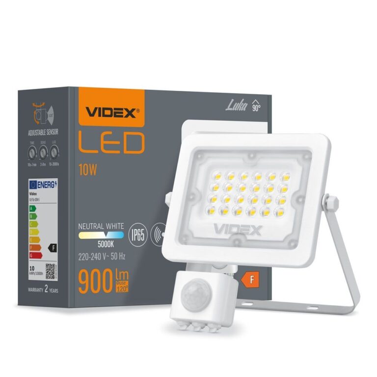 Luca spot 10W - LED, med bevægelsessensor, neutral hvid, 230V, lysstyrke 900, forbrug 10