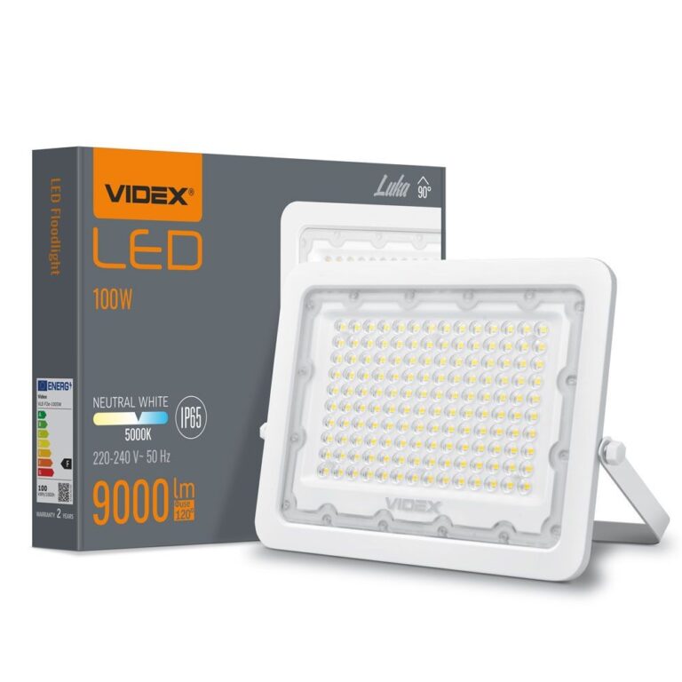 Luca spotlys 100W - LED, flood, neutral hvid, 230V, lysstyrke 9000, forbrug 100