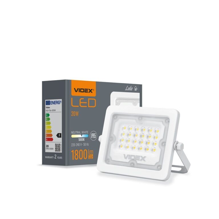 Luca spotlys 20W - LED, flood, neutral hvid, 230V, 1800lm, forbrug 20W