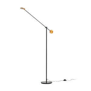 Lucande - Adomas LED Gulvlampe Black/Gold