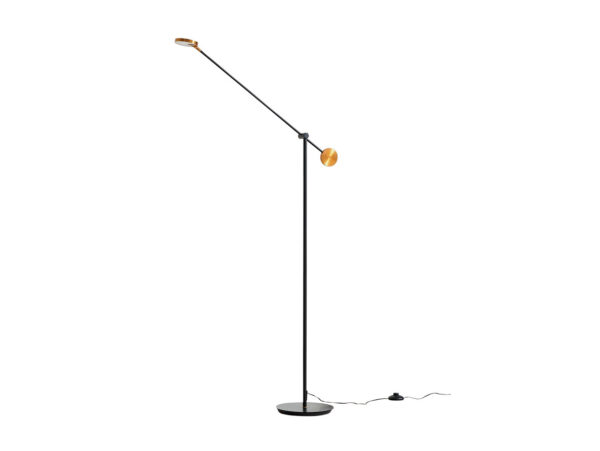 Lucande - Adomas LED Gulvlampe Black/Gold