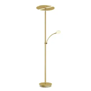 Lucande - Anniki LED-gulvlampe messing