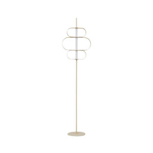 Lucande - Audrina LED Gulvlampe Dim. Beige