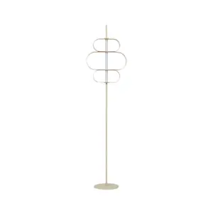 Lucande - Audrina LED Gulvlampe Dim. Beige