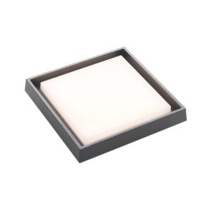 Lucande - Birta LED Square Udendørs Loftlampe 27x27 Dark Grey