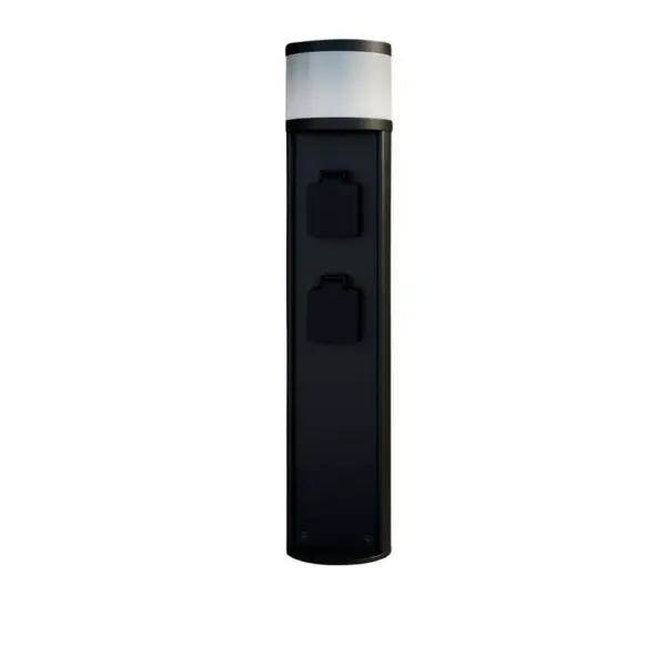 Lucande - Corban LED Udendørs Havelampe m/2 stikdåser Graphite