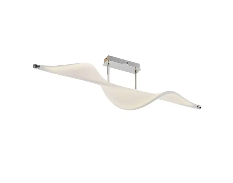 Lucande - Edano LED Loftlampe White/Chrome