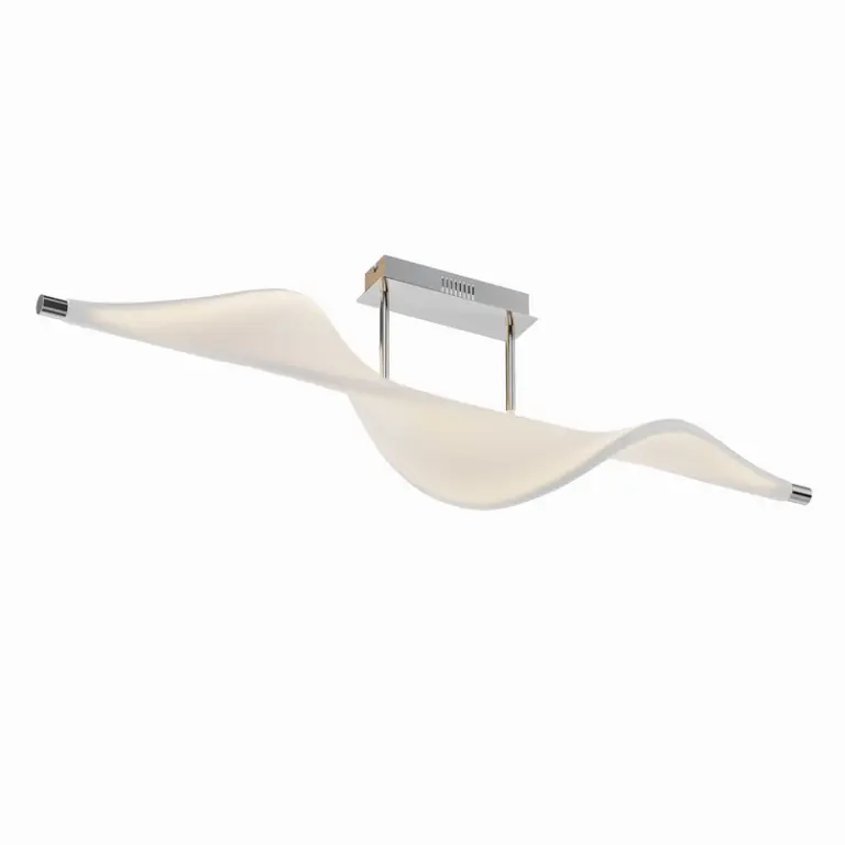 Lucande - Edano LED Loftlampe White/Chrome