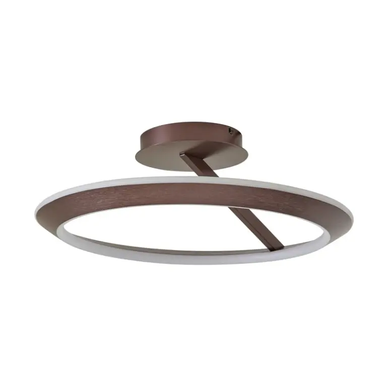 Lucande - Eldra LED-loftlampe Ø 55 cm CCT brun