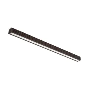 Lucande - Emara LED-loftlampe, 100 cm, eg, dæmpbar, mørkt træ