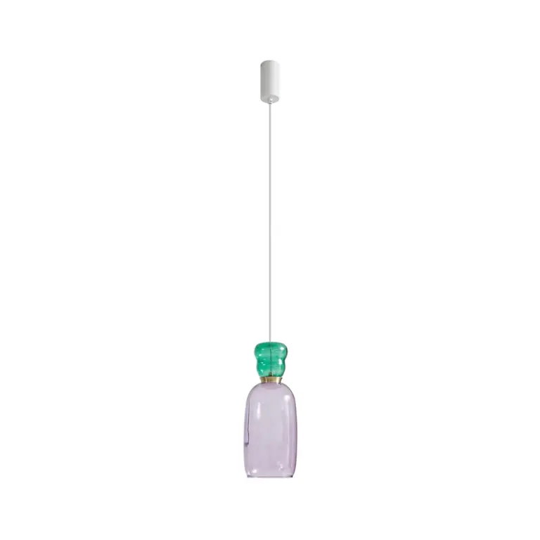 Lucande - Fay LED Pendel Purple/Green