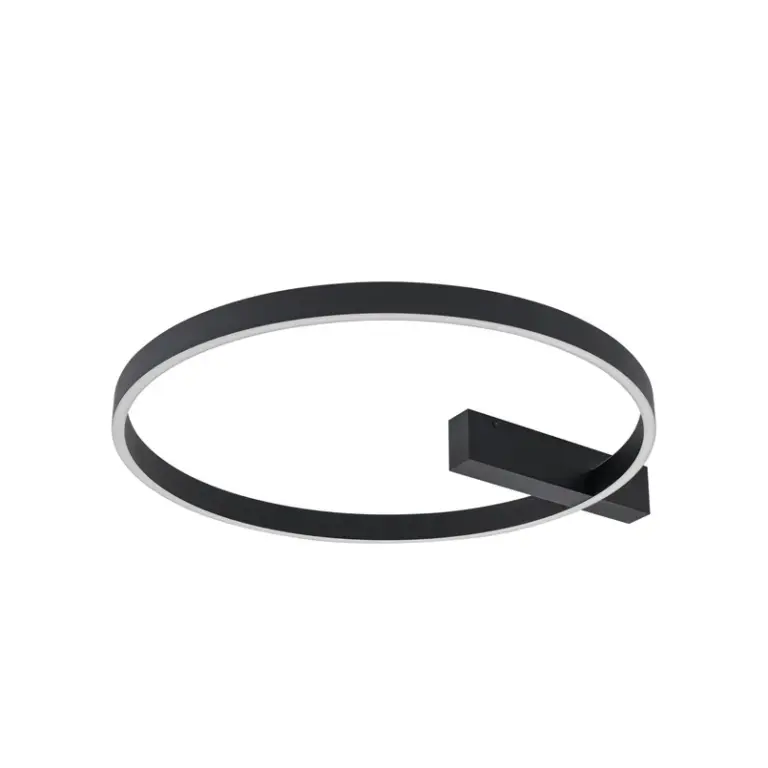 Lucande - Isalin LED-loftlampe, sort, CCT, dæmpbar