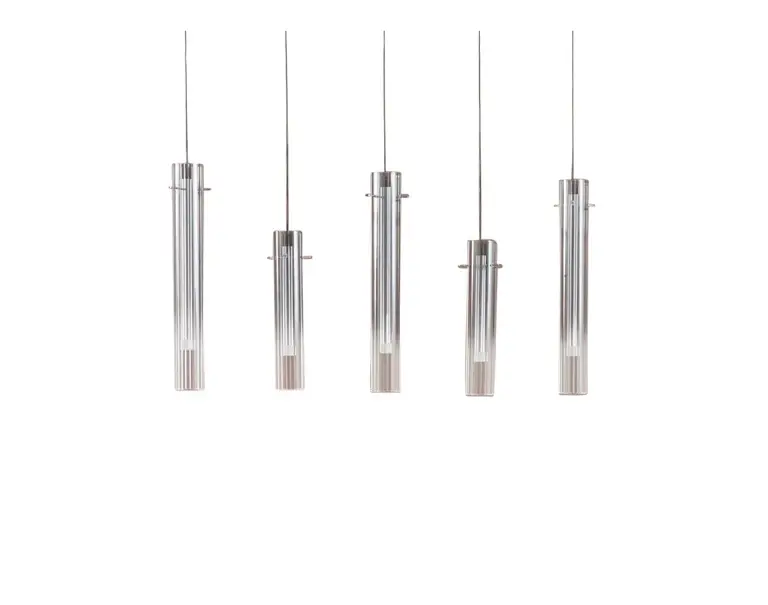 Lucande - Korvitha 5 LED Pendel Smoke/Silver