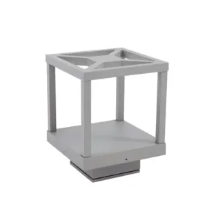 Lucande - Lealan LED-sokkellampe, 23 cm, IP54, grå, metal