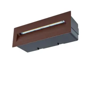 Lucande - Loya LED Indbygnings Væglampe 23x8 IP54 Rust