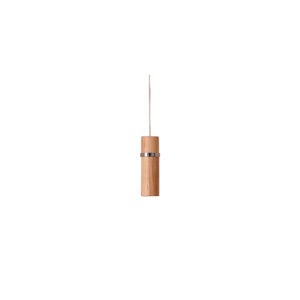 Lucande - Nojus LED Pendel Wood/Chrome