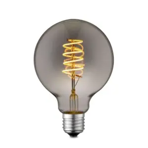 Lucande - Pære LED 4W Smoke G95 Dæmpbar E27