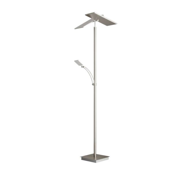 Lucande - Parthena LED Gulvlampe Nickel