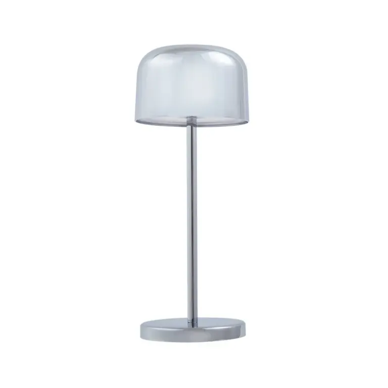 Lucande - Quill LED-batteridrevet bordlampe, CCT, krom, dæmpbar