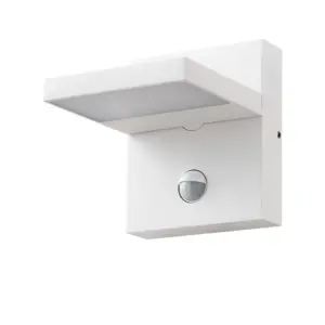 Lucande - Silvan LED Udendørs Væglampe w/Sensor Hvid