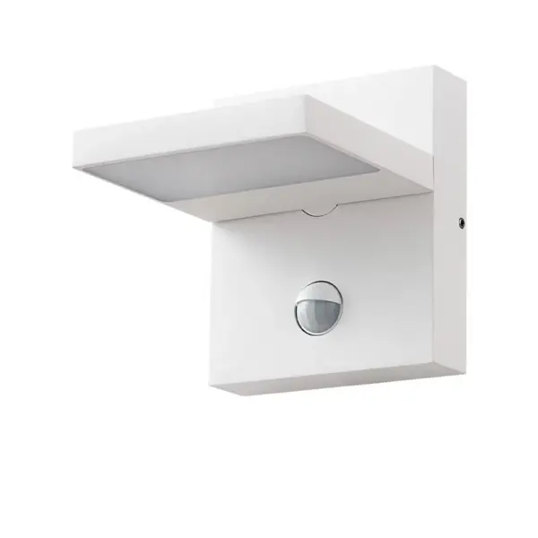Lucande - Silvan LED Udendørs Væglampe w/Sensor Hvid