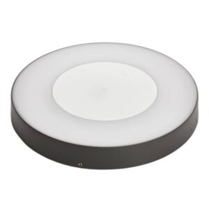 Lucande - Sora LED Round Udendørs Loftlampe w/Sensor Dark Grey