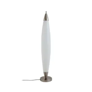 Lucande - Tarell LED Gulvlampe H146 Dim. Hvid/Nikkel
