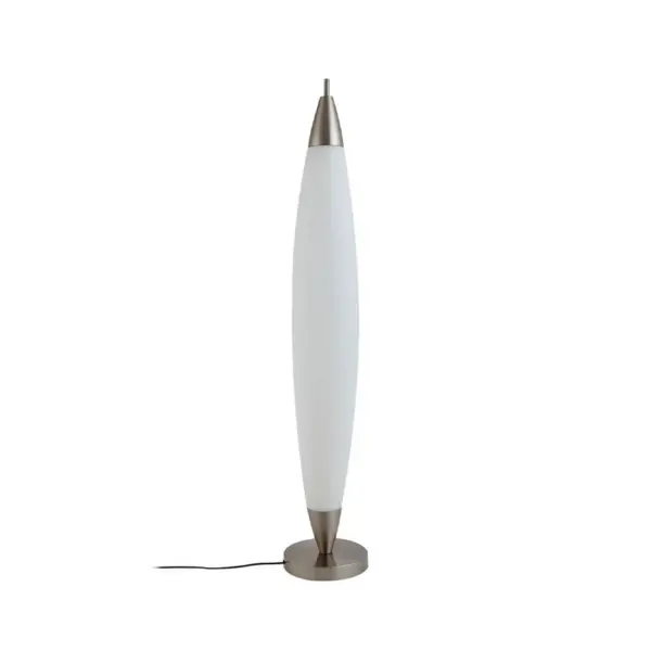 Lucande - Tarell LED Gulvlampe H146 Dim. Hvid/Nikkel