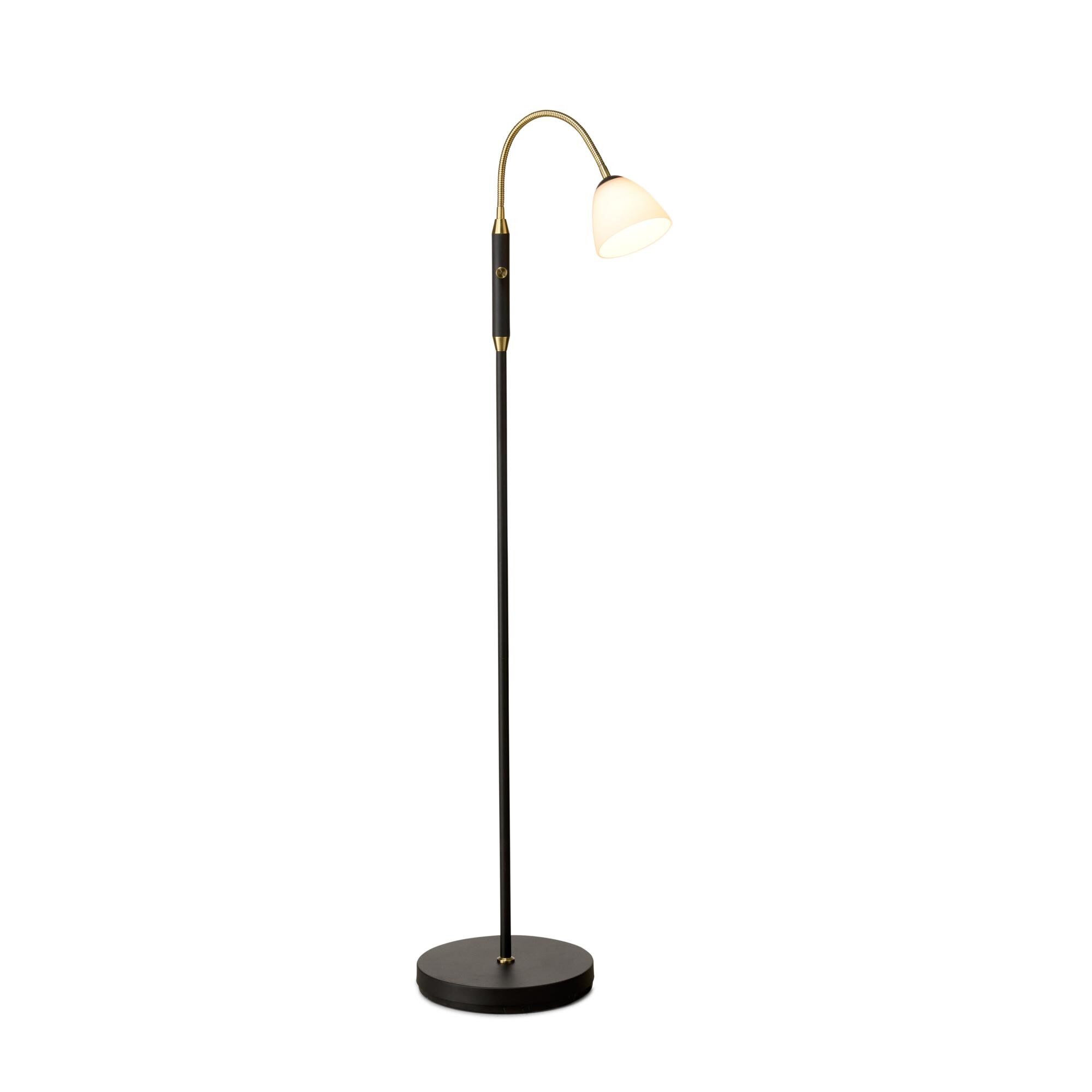 Lucid Gulvlampe 1-Arm LED Opal Antique