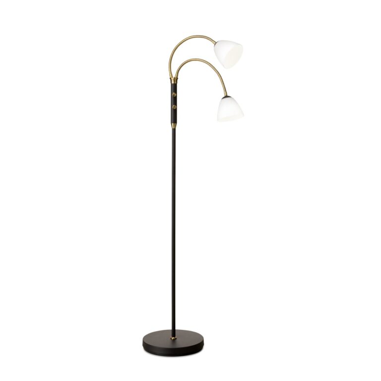 Lucid Gulvlampe 2-Arm LED Opal Antique