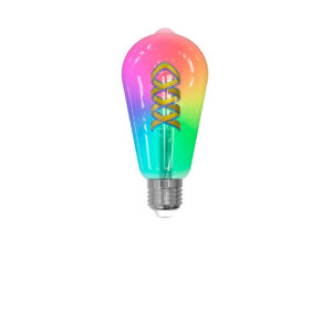 Luumr - Pære 4W ST64 Tuya WLAN RGB CCT E27 Clear