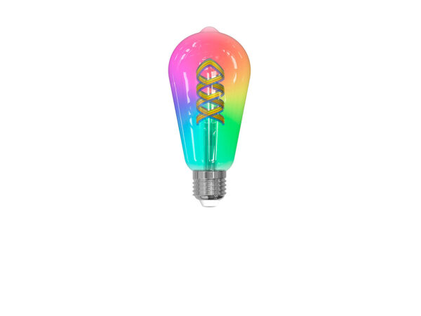 Luumr - Pære 4W ST64 Tuya WLAN RGB CCT E27 Clear