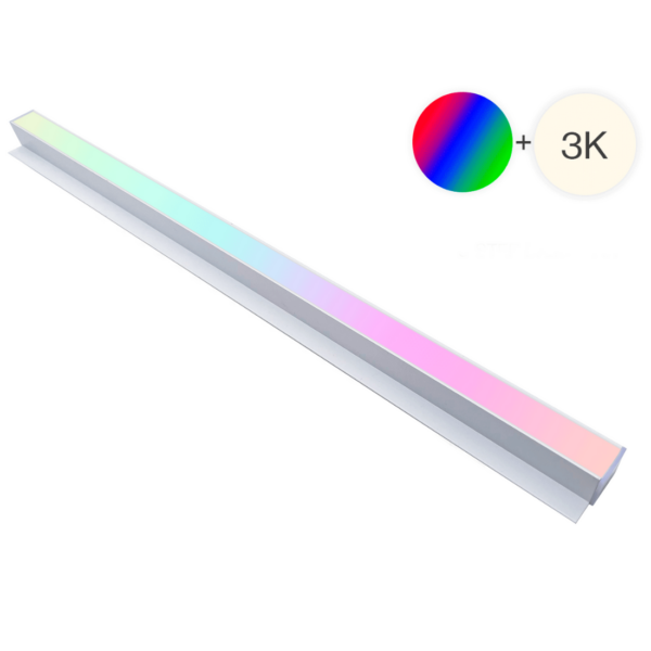 Lysskinne til Troldtekt - Planforsænket - 24V - 60cm - RGBW (3000K)