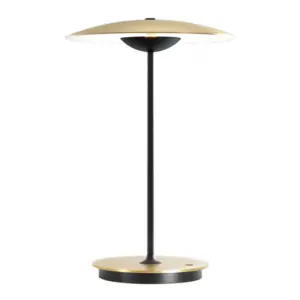 MARSET - Ginger LED-bordlampe, aluminium, messing/hvid