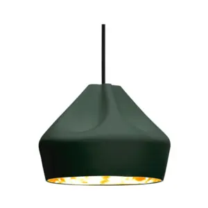 MARSET - Pleat Box 24 LED Pendel Mørk Grøn/Guld