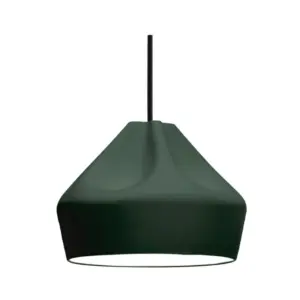 MARSET - Pleat Box 24 LED Pendel Mørk Grøn/Hvid