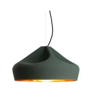 MARSET - Pleat Box 47 LED Pendel Mørk Grøn/Guld