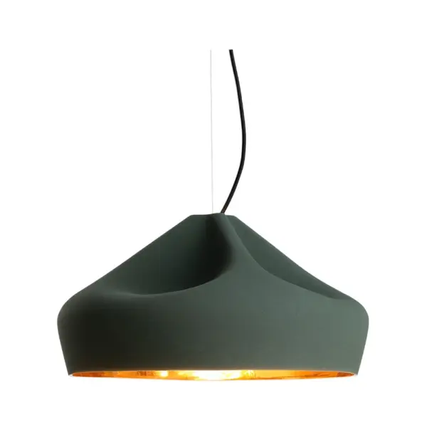 MARSET - Pleat Box 47 LED Pendel Mørk Grøn/Guld