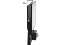 Maclean MCE630 NW LED-projektør med Maclean bevægelsessensor, slank 30W, 2400lm, neutral hvid (4000K), IP44, MCE630 NW PIR