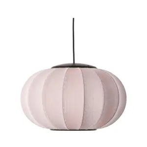 Made By Hand - Knit-Wit 45 Oval LED Pendel Light Pink