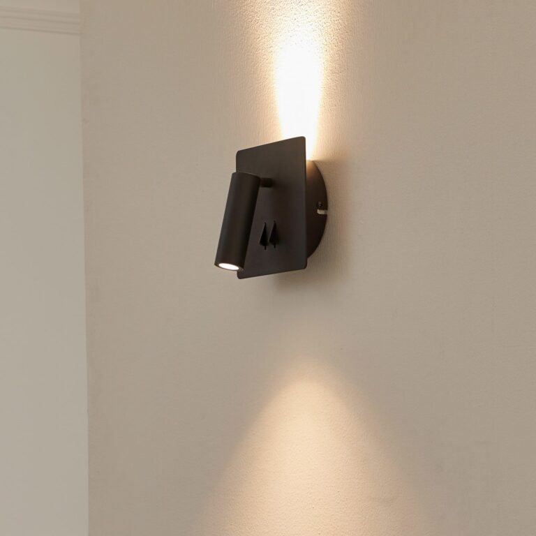 Magya LED 2 Square Væglampe Black Lucande - Stue - Moderne - Aluminium - Med flere lyskilder