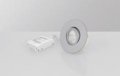 Malmbergs Downlight MD-350, LED, 5W, Sølv, 230V, AC-CHIP