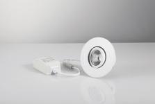 Malmbergs LED-downlight MD-351 7w/827, ø95mm, Hvid, IP44