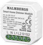 Malmbergs Smart Home Wi-Fi Dåse lysdæmper 2-kanal / Kroneafbryder, 2x100 W LED