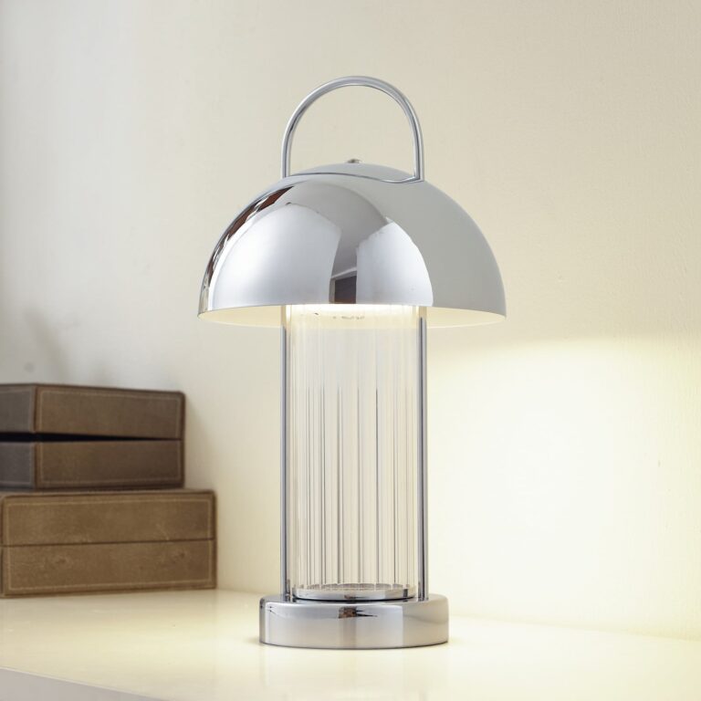 Mareli LED Portable Bordlampe Dim. Krom - Lindby - Spisestue - Moderne - Metal - Med én lyskilde